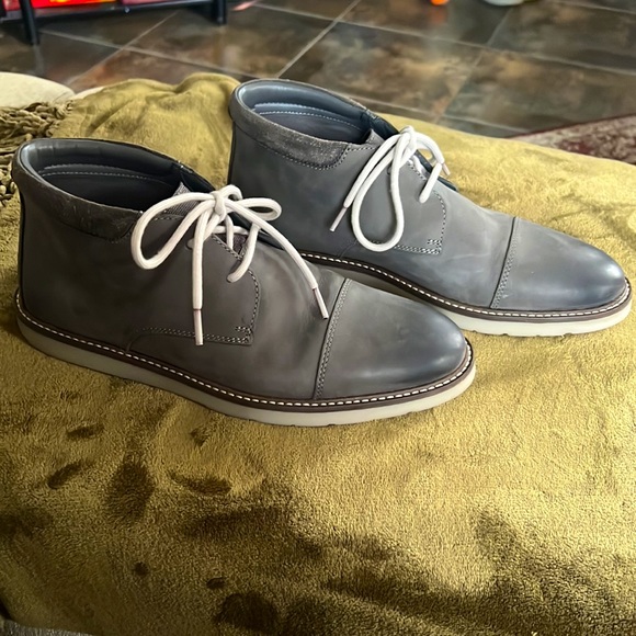 Gray Leather Chukka Boots - Collection by Clarks - Picture 4 of 5